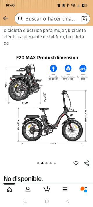 Bicicleta Eléctrica Fafrees F20 Max casi nueva