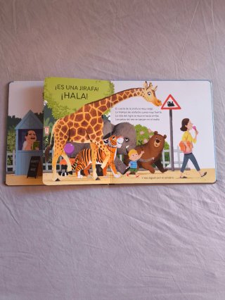Libro infantil Animales al tren