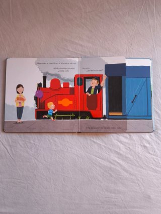Libro infantil Animales al tren