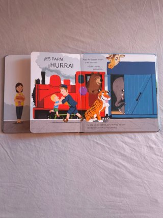 Libro infantil Animales al tren