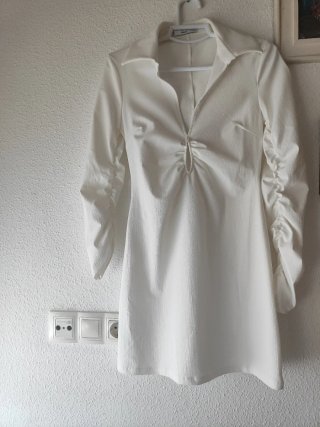 Vestido Mango Blanco Talla XS