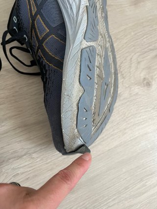 Zapatillas Asics Talla 46 Negro/Amarillo
