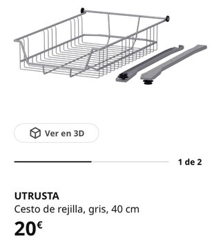 Cesto rejilla IKEA UTRUSTA 40cm