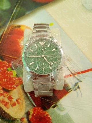 Orologio Emporio Armani Verde Argento