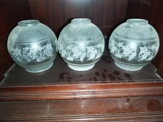 Tulipas de cristal de lámpara