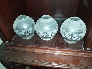 Tulipas de cristal de lámpara