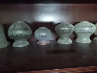 Tulipas de cristal de lámpara