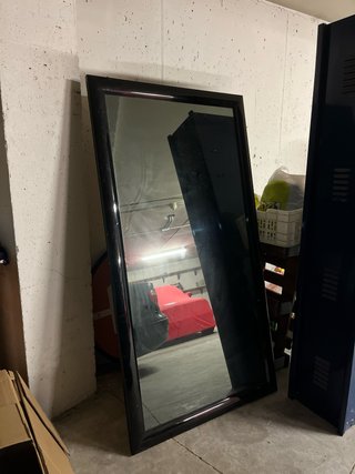 Espejo Marco Negro Rectangular
