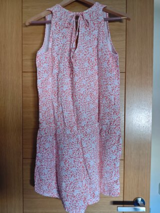 Mono corto floral coral