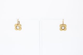 Pendientes flor de oro de 18k  Quickgold