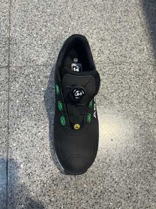 Botas de seguridad Abarth negras y verdes