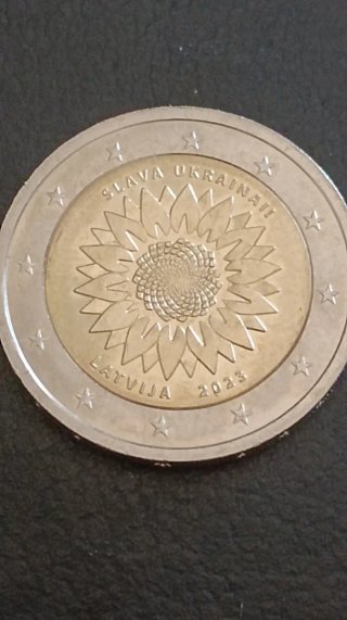 Moneda 2€ Letonia 2023 Slava Ukrainai!