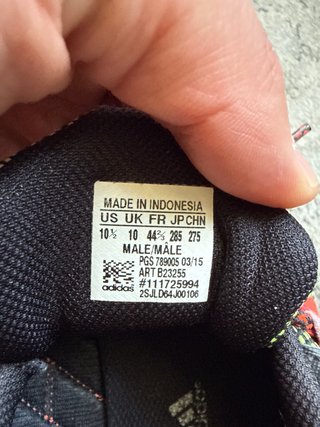 Deportivas Adidas Negras y Naranjas