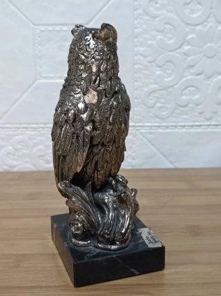 Figura Búho - Baño Plata Ley