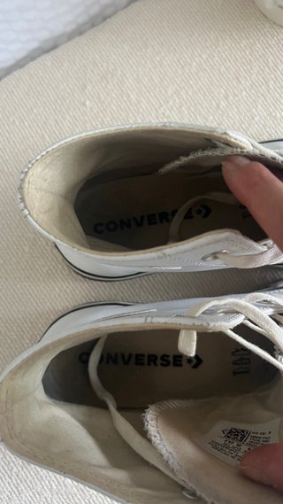 Converse AllStar Cuero Plataforma Talla 39