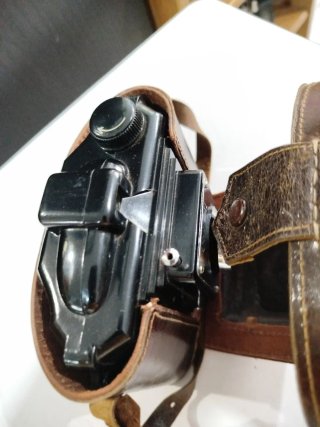 Cámara Capta II Vintage con Funda de Cuero