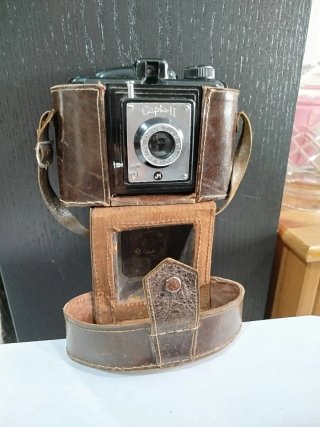Cámara Capta II Vintage con Funda de Cuero