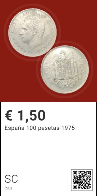 Monedas España años 50 Dictadura y transición