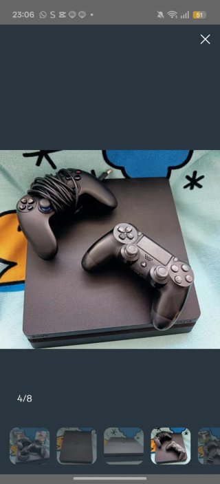 PS4 (PlayStation 4) Negra + 2 Mandos