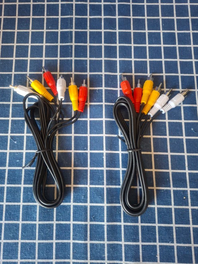 LOTE 2 CABLES RCA /COMPONENTES AUDIO VIDEO