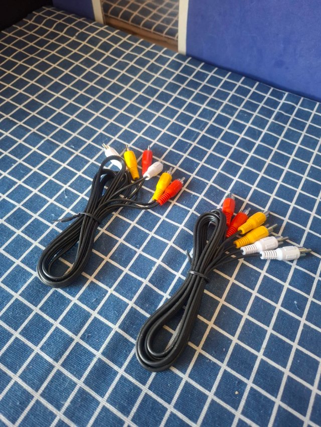 LOTE 2 CABLES RCA /COMPONENTES AUDIO VIDEO