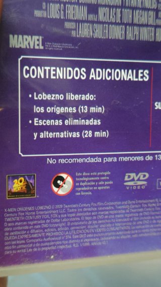 DVD X-Men Orígenes: Lobezno (Español)