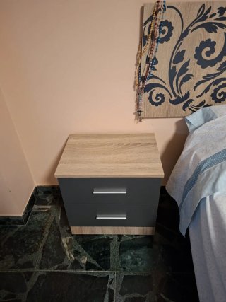 Mesitas de noche madera y metal