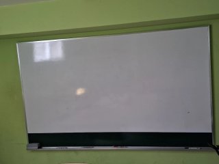 Pizarra blanca metálica
