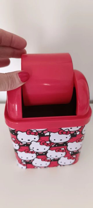 Mini papelera Hello Kitty Sanrio vintage 1990