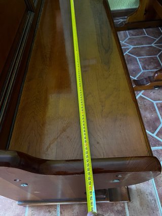 Conjunto mesa rústica con banco y sillas