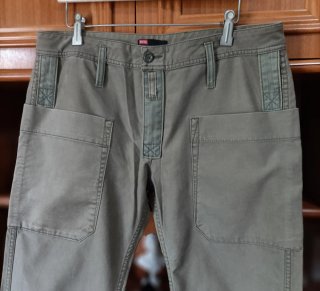 Pantalón Diesel Talla 31 Verde Militar (talla+34.