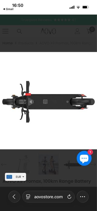 AOVO X9 Promax Patinete Eléctrico 100km