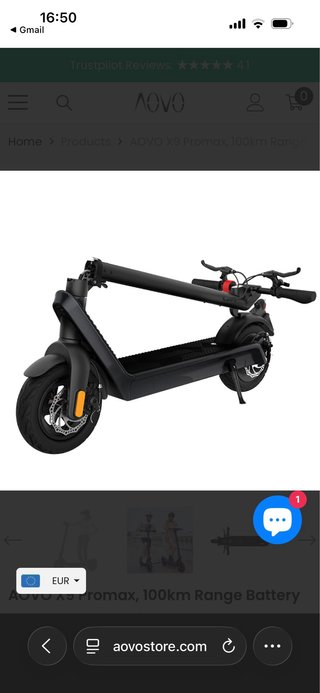 AOVO X9 Promax Patinete Eléctrico 100km