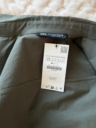 Camisa corta Zara