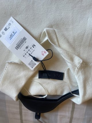Polo blanco de punto