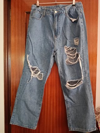 Vaqueros rotos mujer XL