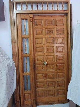 Puerta Castellana Madera Maciza Rústica