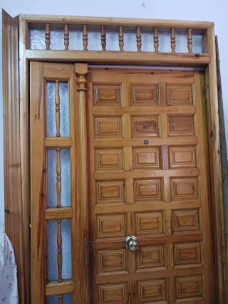 Puerta Castellana Madera Maciza Rústica