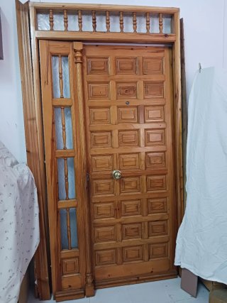 Puerta Castellana Madera Maciza Rústica