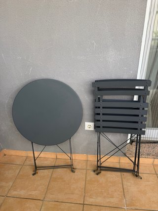 Conjunto Mesa de terraza plegable No negociable