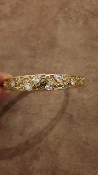 Pulsera chapada en oro 18k