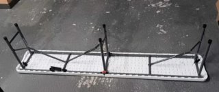 Banco Plegable 180cm Blanco