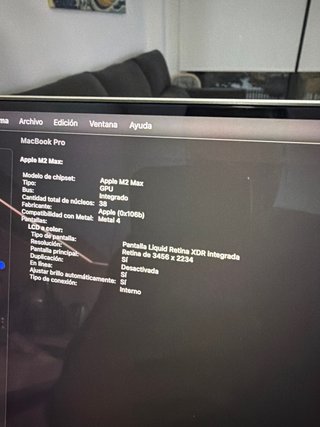 MacBook Pro 16" M2 Max CPU 12/GPU 38 core