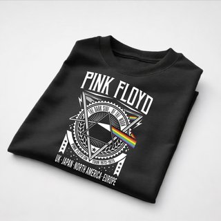Camiseta Pink Floyd Algodón Negro Unisex