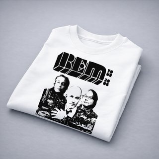Camiseta R.E.M. 1988 Algodón Blanco Unisex