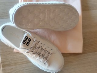 Sneakers Miu Miu Bianche Taglia 40