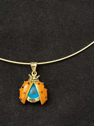 Colgante Mariquita Oro 18K