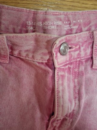 Pantalones cortos vaqueros niña rosa