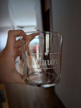 Vaso Real Madrid personalizado con nombre