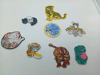 Pack 9 Parches Termoadhesivos Decorativos Tela...